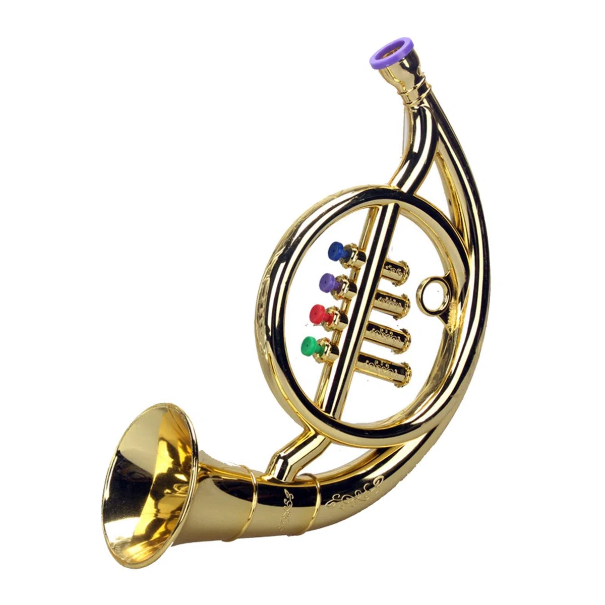 Cor D'harmonie, Instrument de Musique Factice, Idéal comme Cadeau pour Les Enfants à Partir de 3 Ans, Or