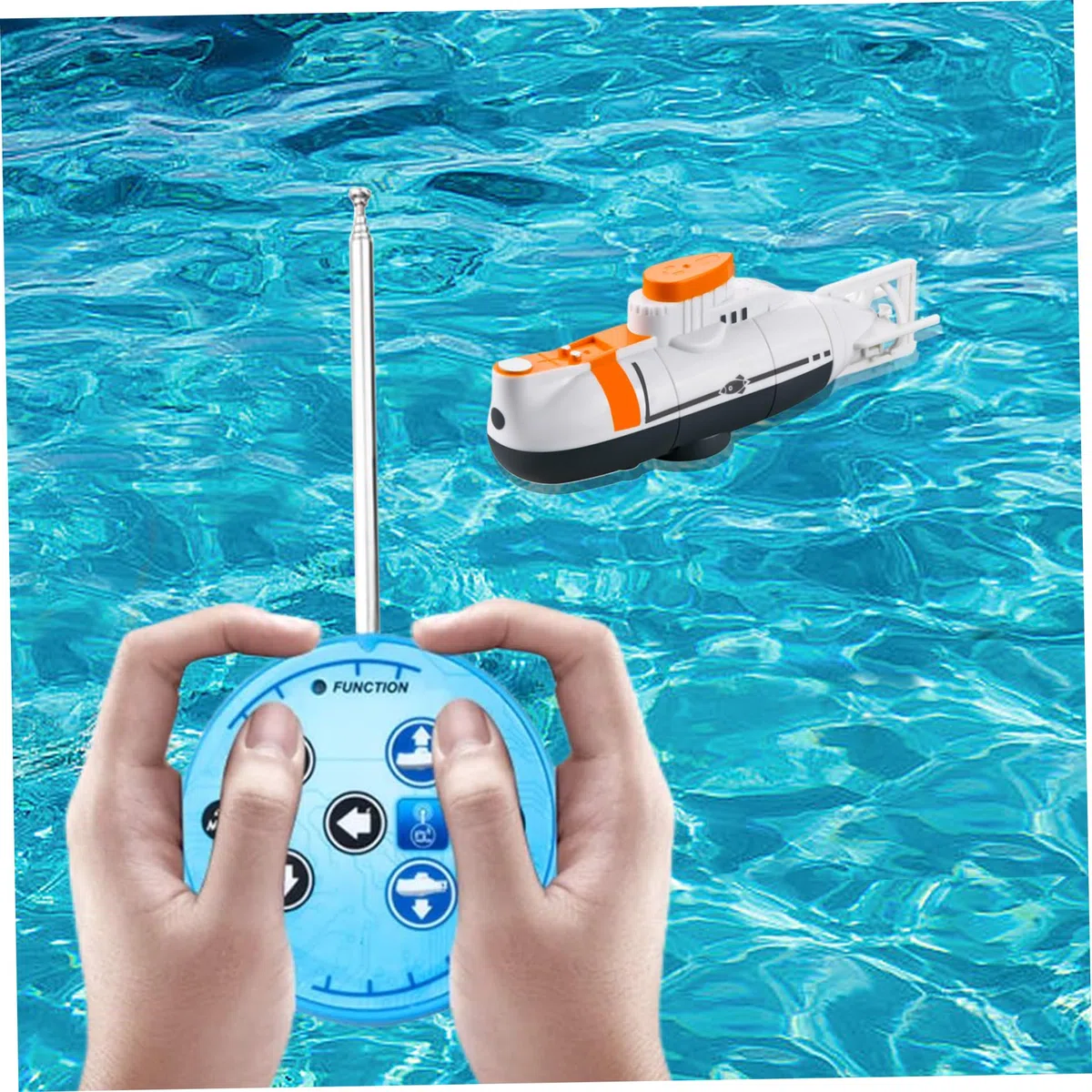 Jorzer sous-Marin télécommandé, Jouet de sous-Marin de Simulation étanche pour Les Enfants, RC plongée USB entièrement directionnel RC Modèle Jouet pour Enfants pour Les piscines, réservoir d'eau, ca