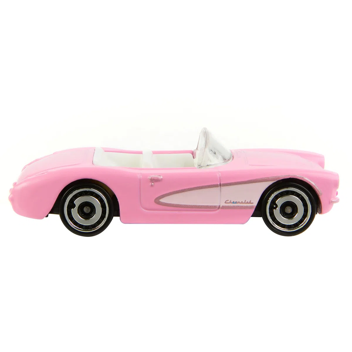 Hot Wheels Barbie Le Film Voiture Corvette Décapotable Authentique en Métal Rose Échelle 1/64, À L’Image De La Corvette du Film Barbie, À Collectionner, Jouet Enfant, HPR54
