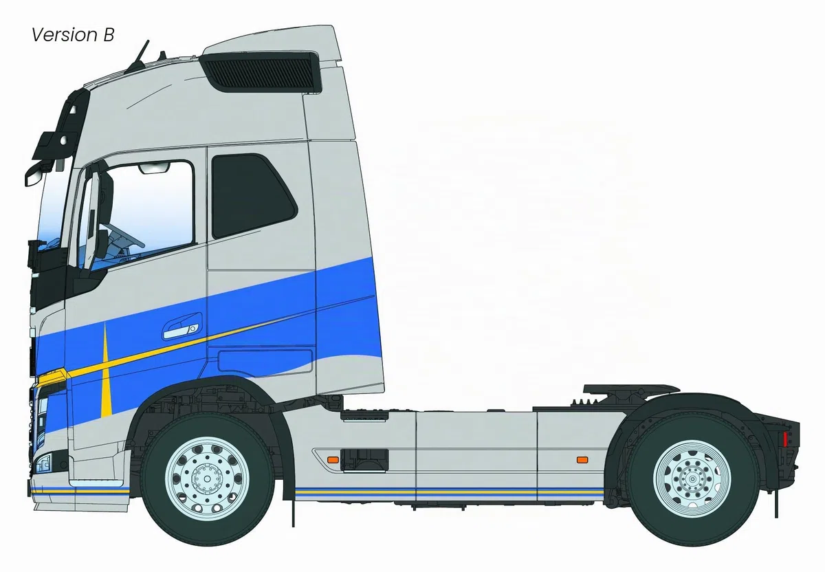 Italeri 3970 1:24 Volvo FH16 Medium Roof – Modélisme, kit de construction, modélisme, bricolage, loisirs, collage, kit de construction en plastique, fidèle aux détails, modèle de voiture, 1:24