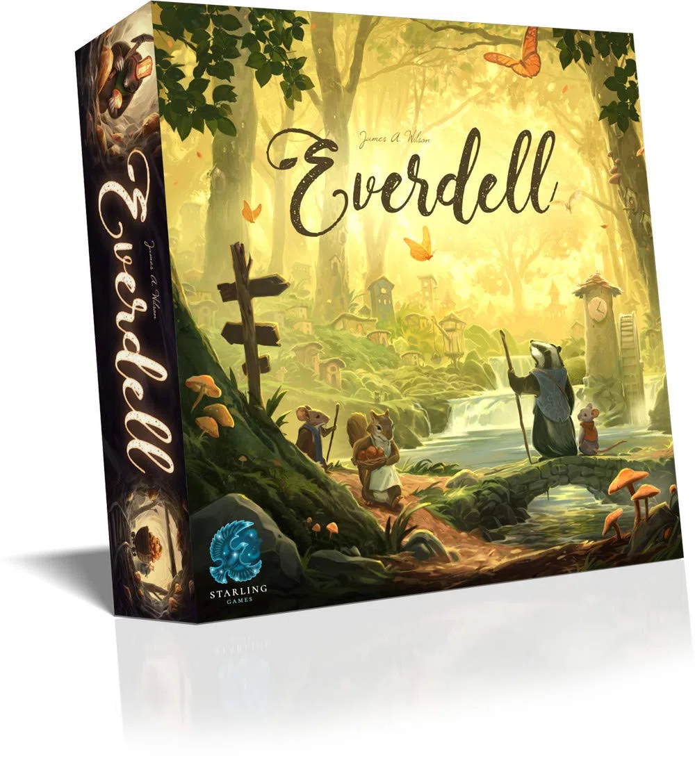 Starling Games , Everdell 2nd Edition , Ages 10+ , 1-4 Players , 40-80 Minute Playing Time
