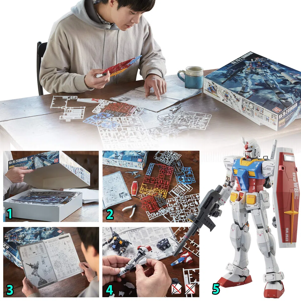 Gunpla Bandai - Maquette Gundam - MG 1/100 ASTRAY Red Frame Revise - Robot à Construire - 83103P/2072104