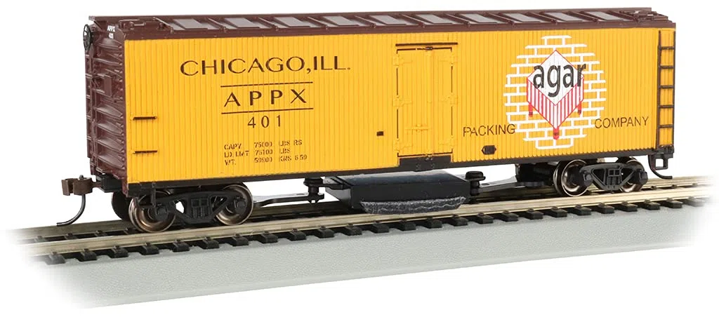 Bachmann Nettoyage de piste Reefer Car AGAR Packing Company - Échelle HO