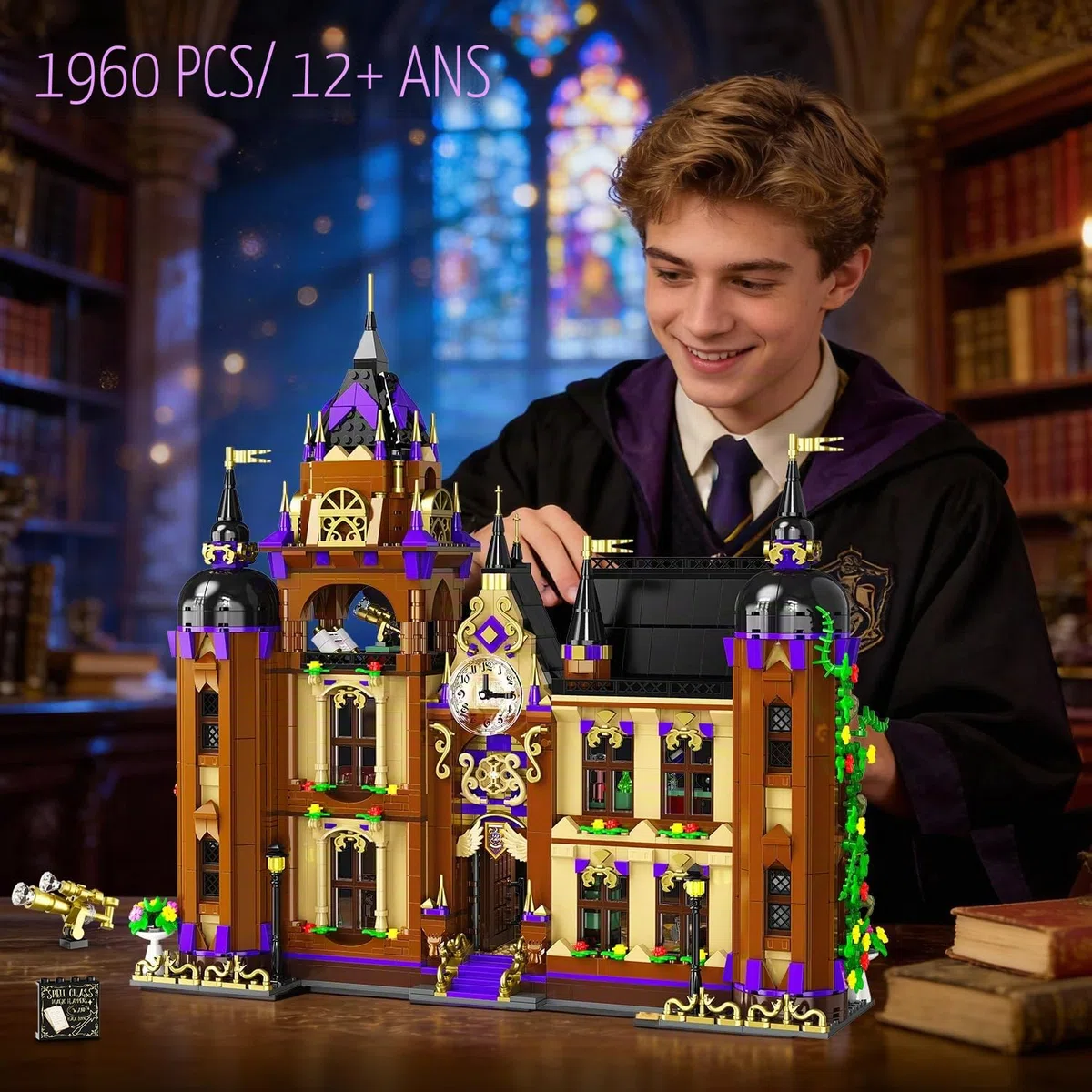 INSOON Kit de Construction d'École Magique avec Lumière