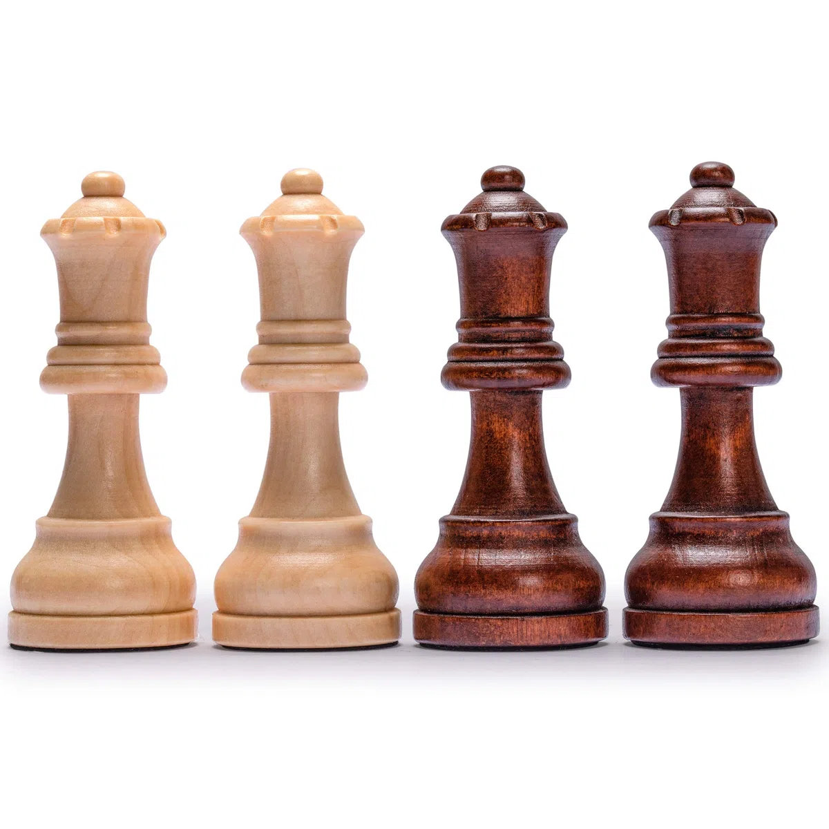 Husaria Staunton Tournoi No. 6 Jeu de pièces d'échecs avec 2 Reines supplémentaires et Une boîte en Bois, Rois de 98 millimètres