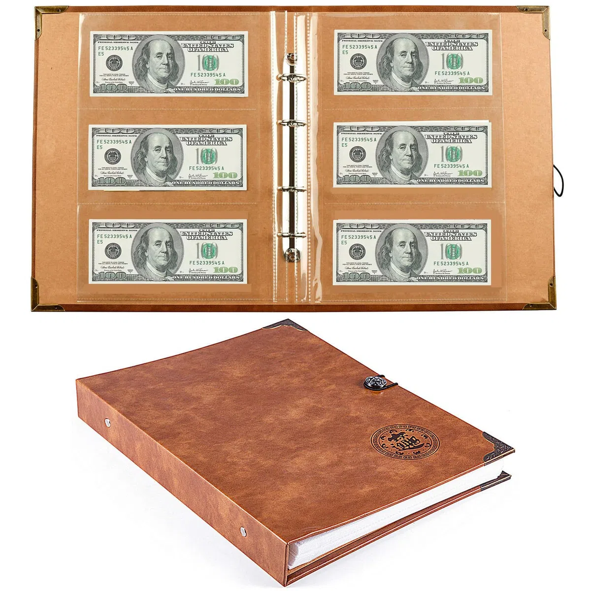 Ettonsun Lot de 120 pochettes en papier pour collection de billets de banque et billets de banque