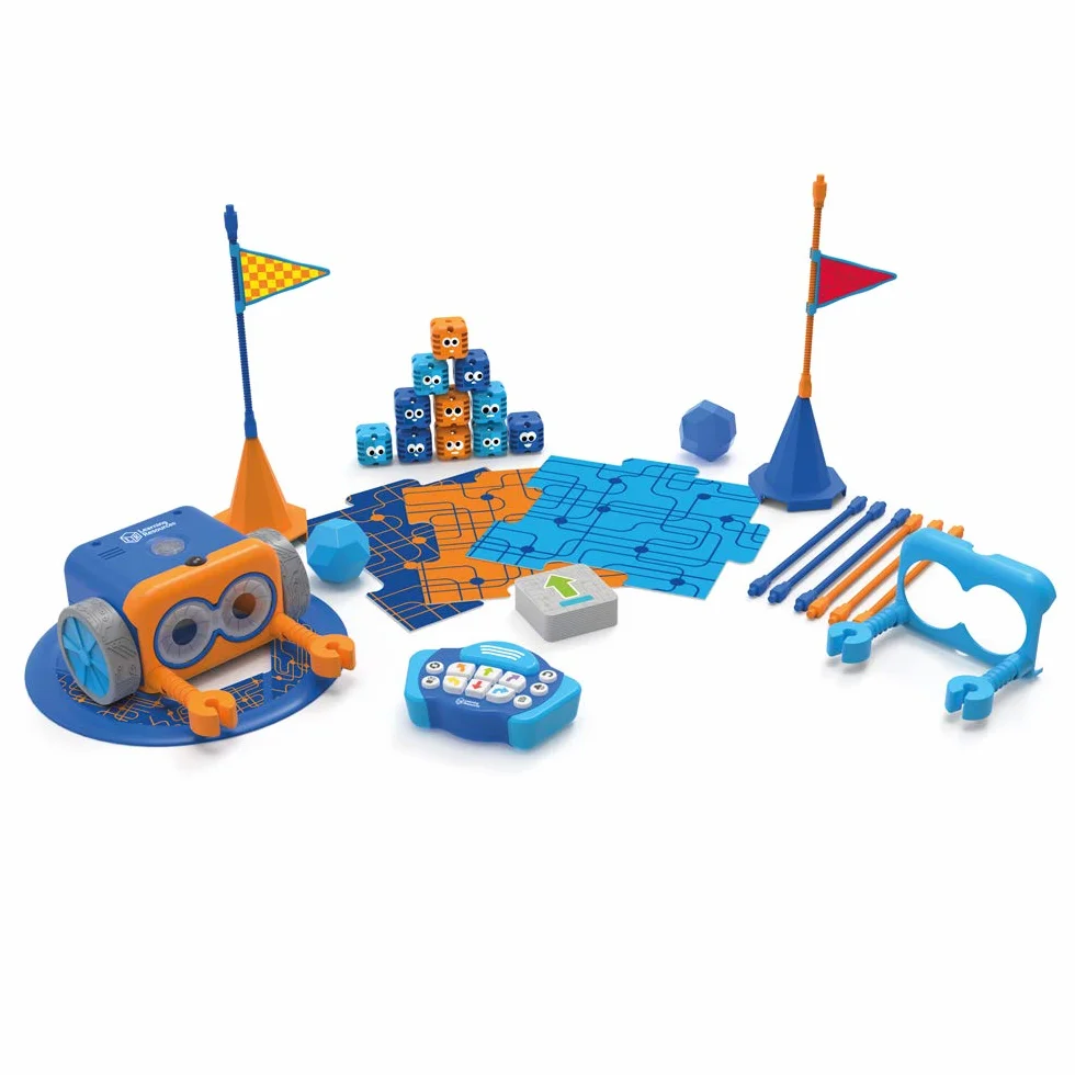 Learning Resources Kit d'activités de Codage du Robot Botley 2.0, Robot programmable pour Enfants, Jouets STEM, Jeux de Codage 78 pièces, Cadeau pour Les Enfants de 5 6 7 8 Ans, garçons et Filles