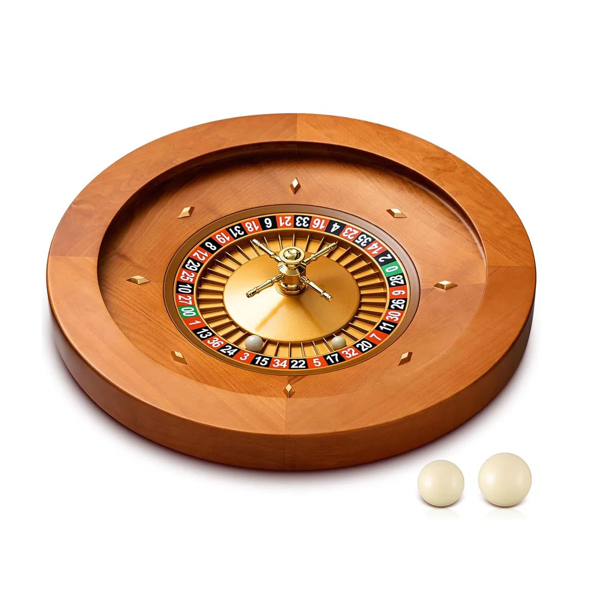 Plaque tournante Jeux de Table de Roulette en Bois 20 Pouces, roulements de précision de qualité Casino, Jeux à Boire pour Un Usage Professionnel à Domicile ou Une soirée