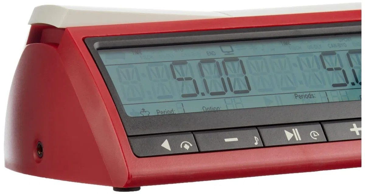 DGT 3000 Chronomètre d`Échecs digital - a approuvé FIDE, ['Rouge', 'Blanc']