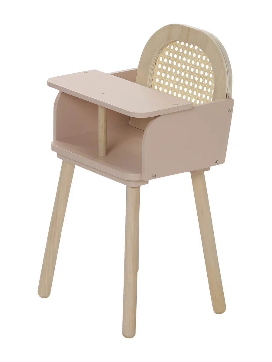 VERTBAUDET Chaise Haute en cannage et Bois Multicolore TU