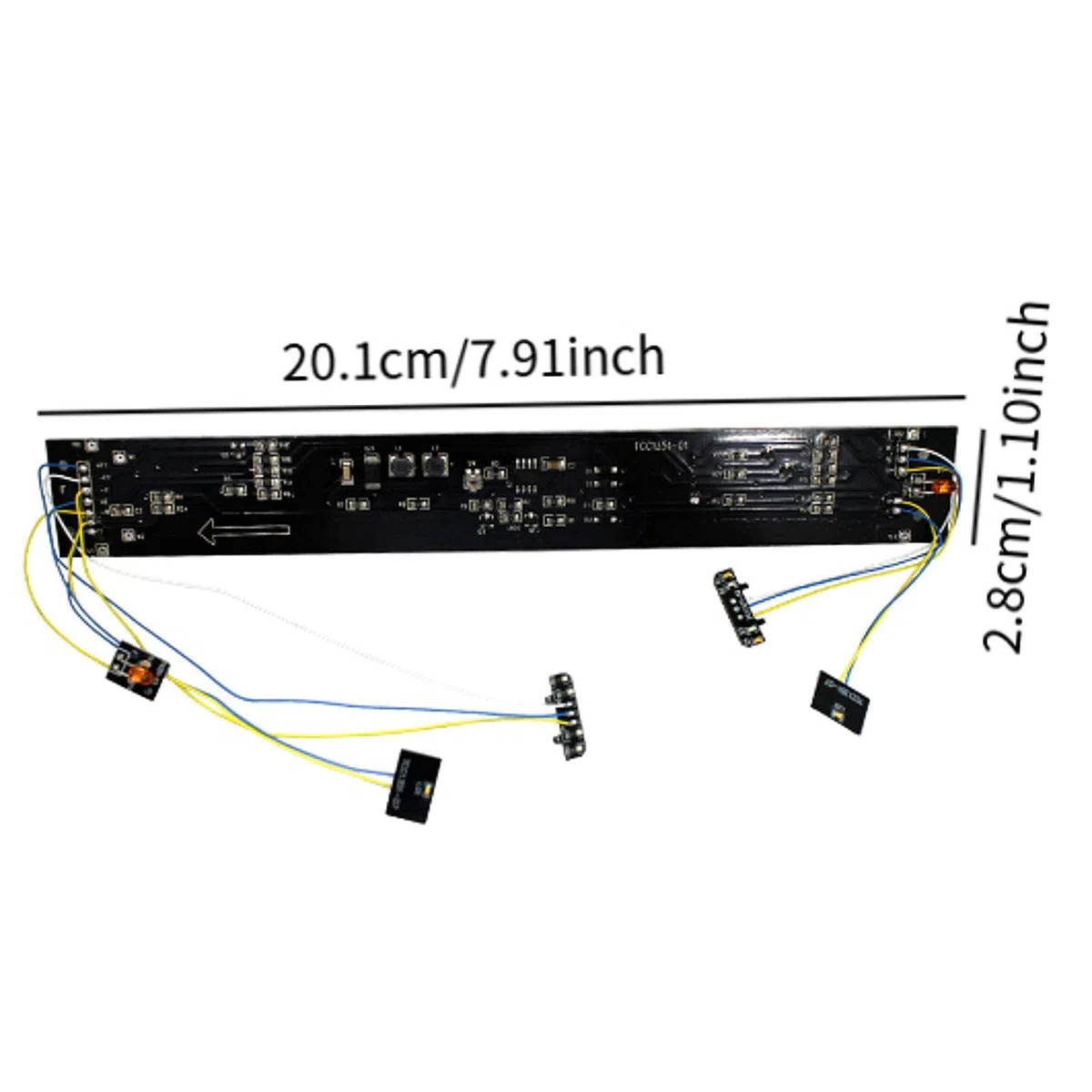Baoblaze Circuit Imprimé Professionnel pour Trains Ho à L'échelle Ho 1/87 avec Effets Lumineux et Sonores