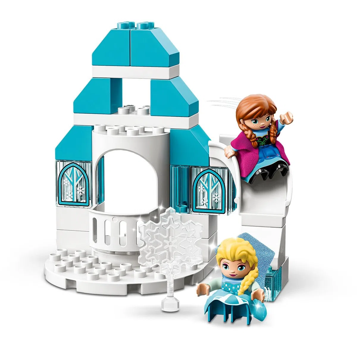 LEGO 10899 Duplo Disney Le Château de La Reine des Neiges: Jouet de Construction Éducatif avec Mini Poupées Anna et Elsa, Idéal pour Les Petits Fans de Disney, Idée Cadeau pour Enfants