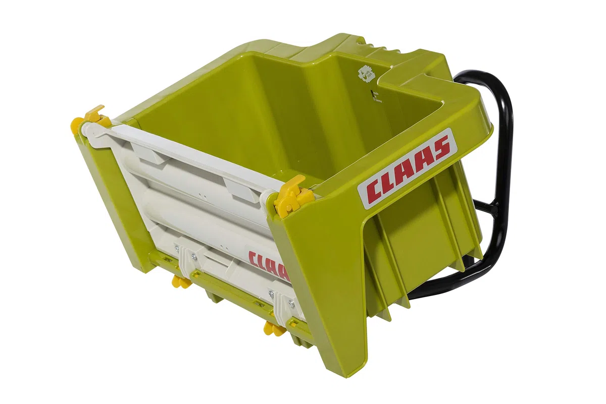 Rolly Toys 408924 RollyBox Claas Sac de transport pour tracteur à pédale (enfants de 3 à 10 ans, bac basculant, hayon amovible), Vert Clair