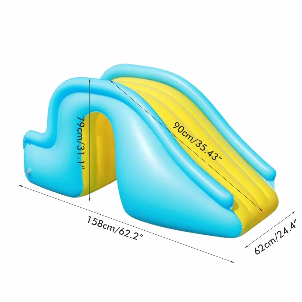 Toboggan aquatique gonflable Jouet pour enfants Piscine et extérieur