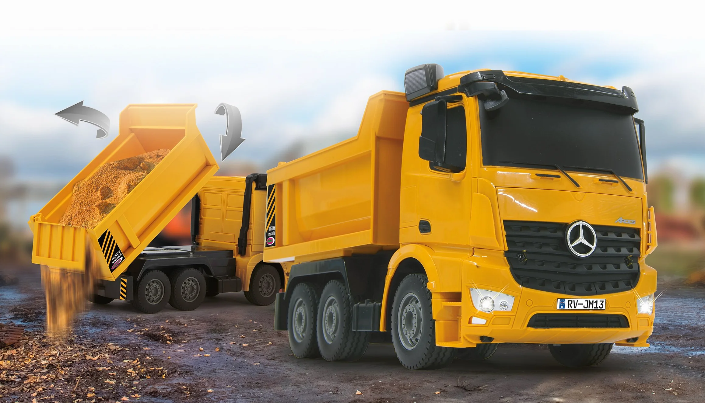Jamara - 405108 - Camion Benne Mercedes Arocs 1: 26 2, 4G