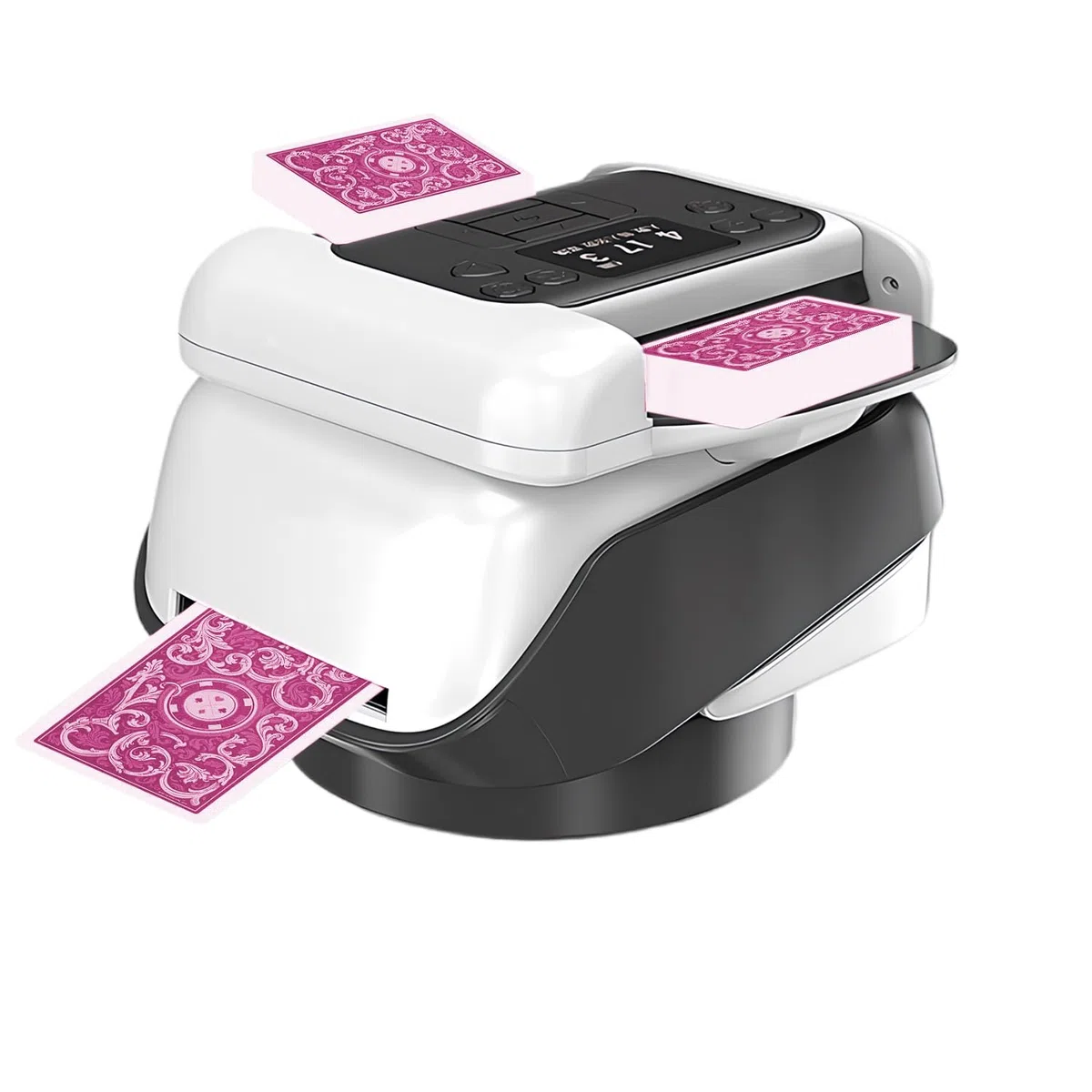 Mélangeur de cartes automatique, Machine à mélanger cartes électrique | électrique autonomie Distributeur de cartes à bas bruit, pour 1-8 joueurs, pour UNO, Poker, Skip BO, Blackjack, Texas Hold'e