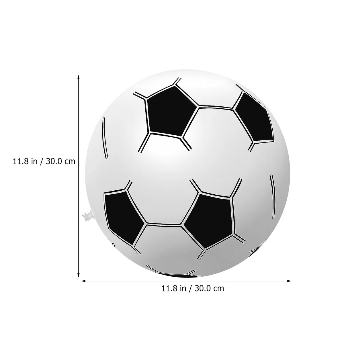 Lot de 15 Ballons de Football Gonflables en PVC Réutilisables et Résistants Ambiance Estivale aux Jeux de Plage et Fêtes