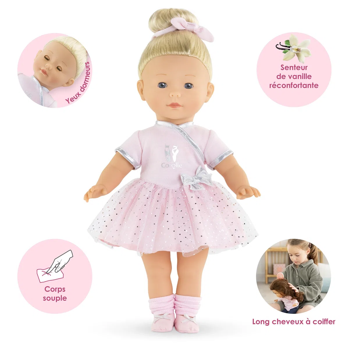 Corolle Ma Constance Ballerine, poupée, 36cm, dès 3 Ans, 9000200200
