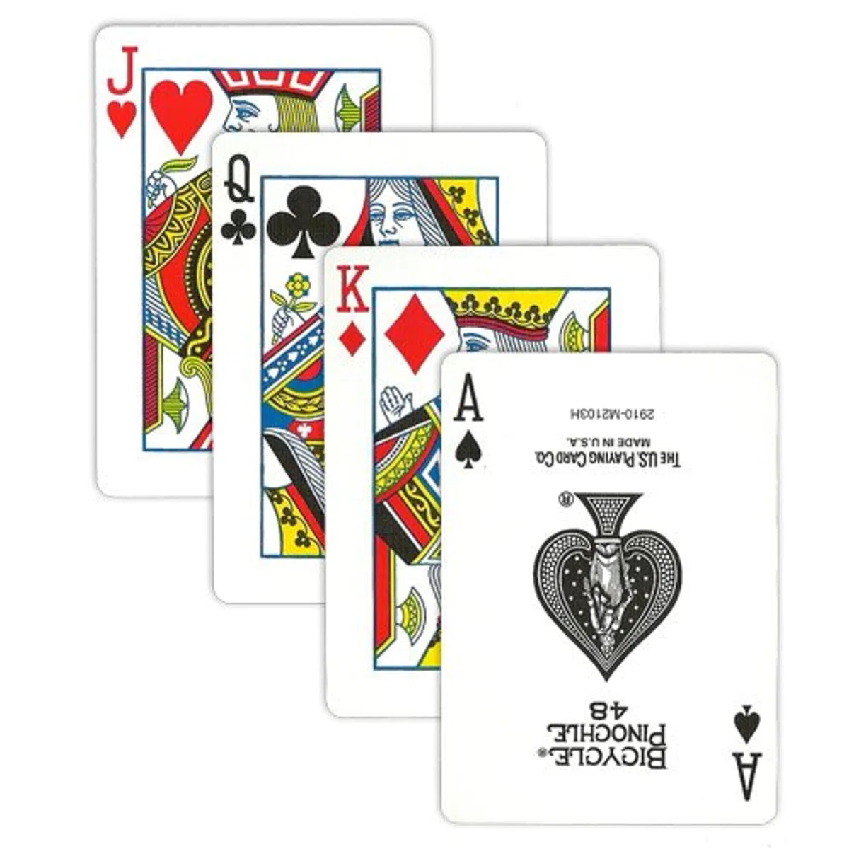 Brybelly Lot de 12 Cartes Pinochle pour vélo (6 Rouges/6 Bleues)