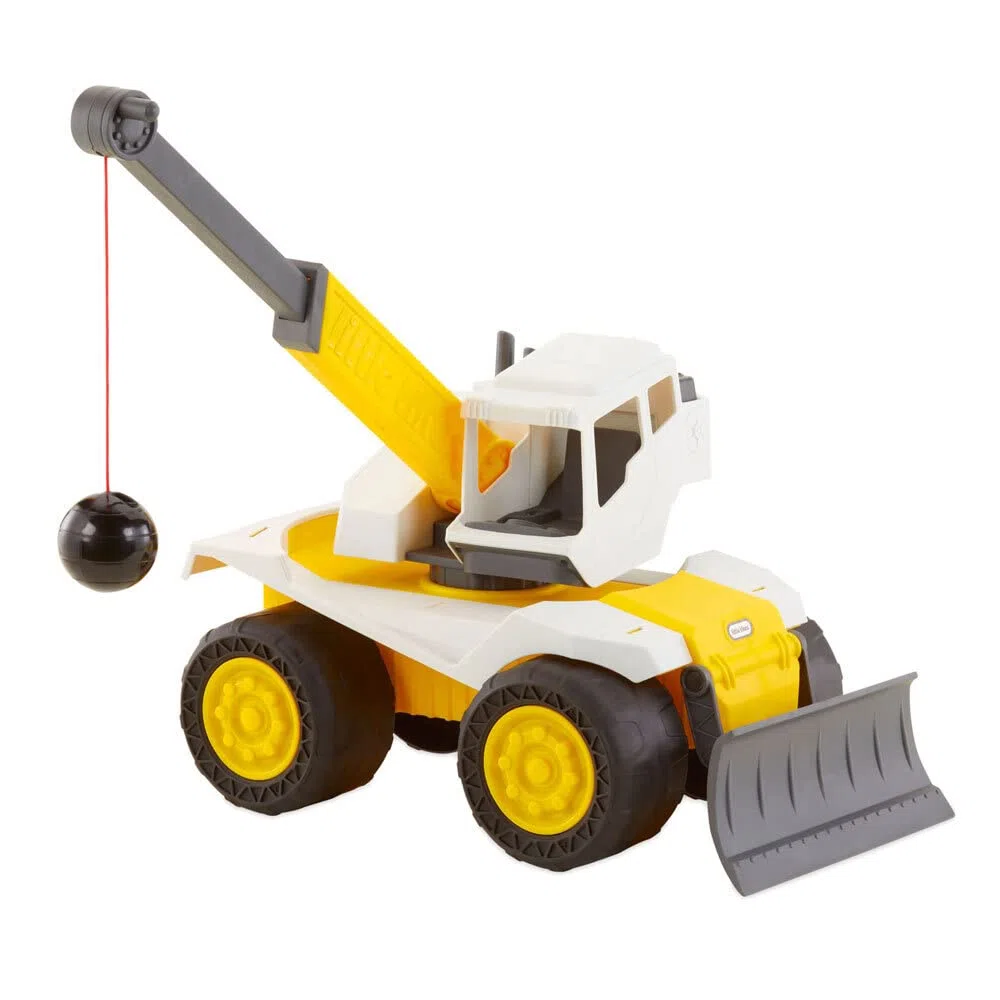 little tikes Dirt Diggers Tractopelle & Boulet de démolition – Intérieur/extérieur, Jouet de Construction – Facile à contrôler, divertissant, Encourage Les Jeux imaginatifs & Actifs – 2 Ans et +