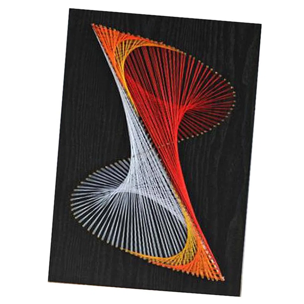 KIXZSAZ Kits de string art vintage faits main : Fabuleux kits de bricolage pour la peinture sur clous et le string art géométrique. Fournitures et matériaux pour loisirs