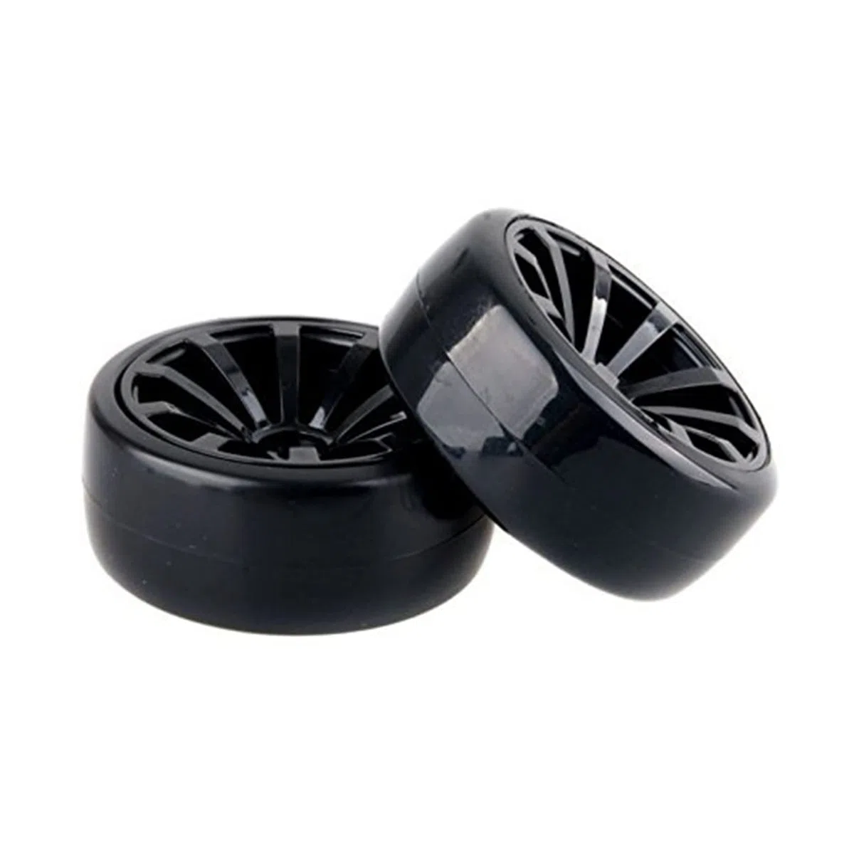 Toyvian 12pièces Roues De Pneu Plastique pour Voitures De Course Jantes avec Équipement De Remplacement pour Hpi Et Voitures Drift