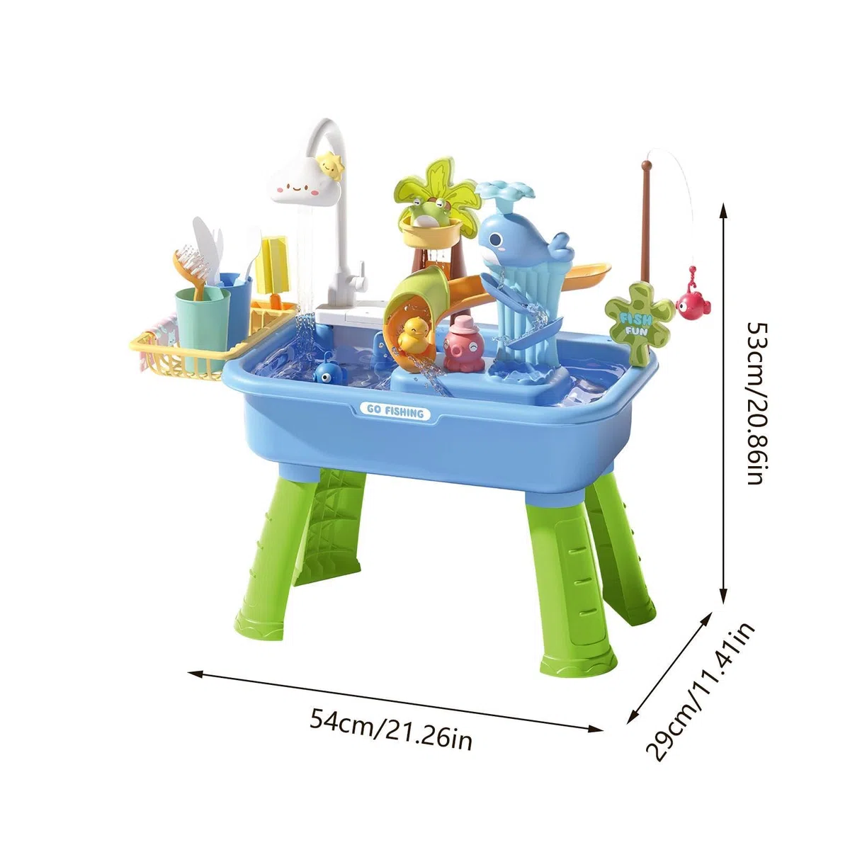 Table D'Activités Aquatiques | D'Été, Évier Cuisine | pour Garçons Filles Préscolaires Terrasse Plage Camping Maison Salle De Jeux Vacances