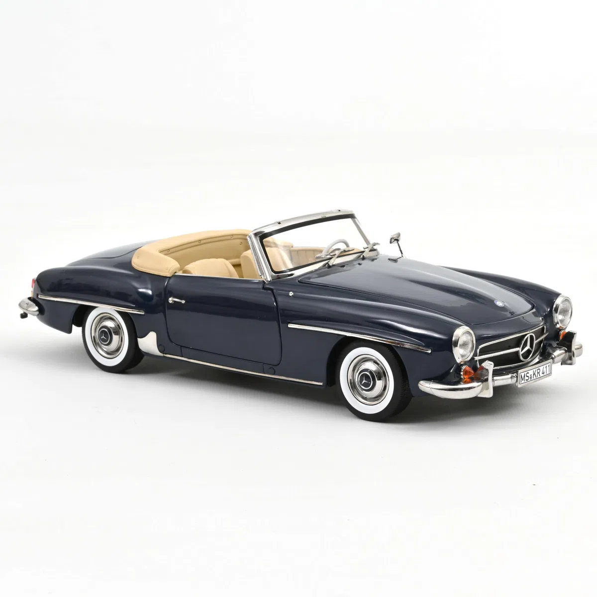Mercedes-Benz 190 SL 1957 Bleu Moyen 1/18