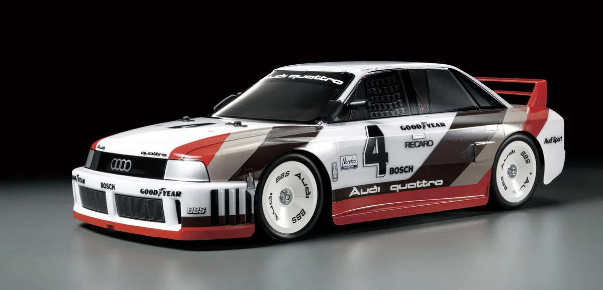 TAMIYA 58744 1:10 RC Audi 90 Quattro Racing TT-02 – Voiture télécommandée, véhicule, modélisme, Assemblage, Loisirs, kit RC