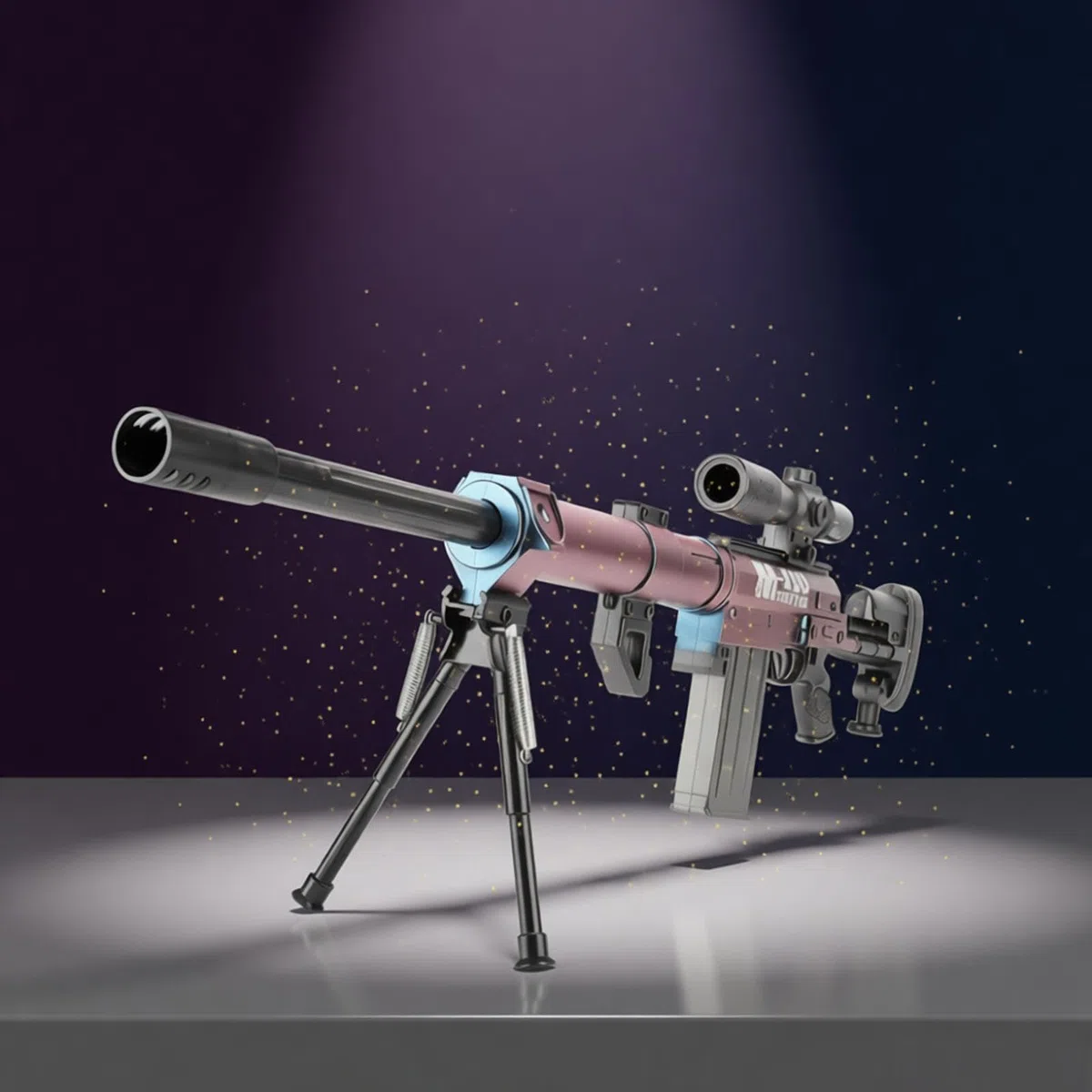 Pistolet Jouet pour Enfants, Pistolet Jouet Electrique avec kit Daccessoires, Mitraillette Enfant Sniper Blaster Gun en Mousse pour