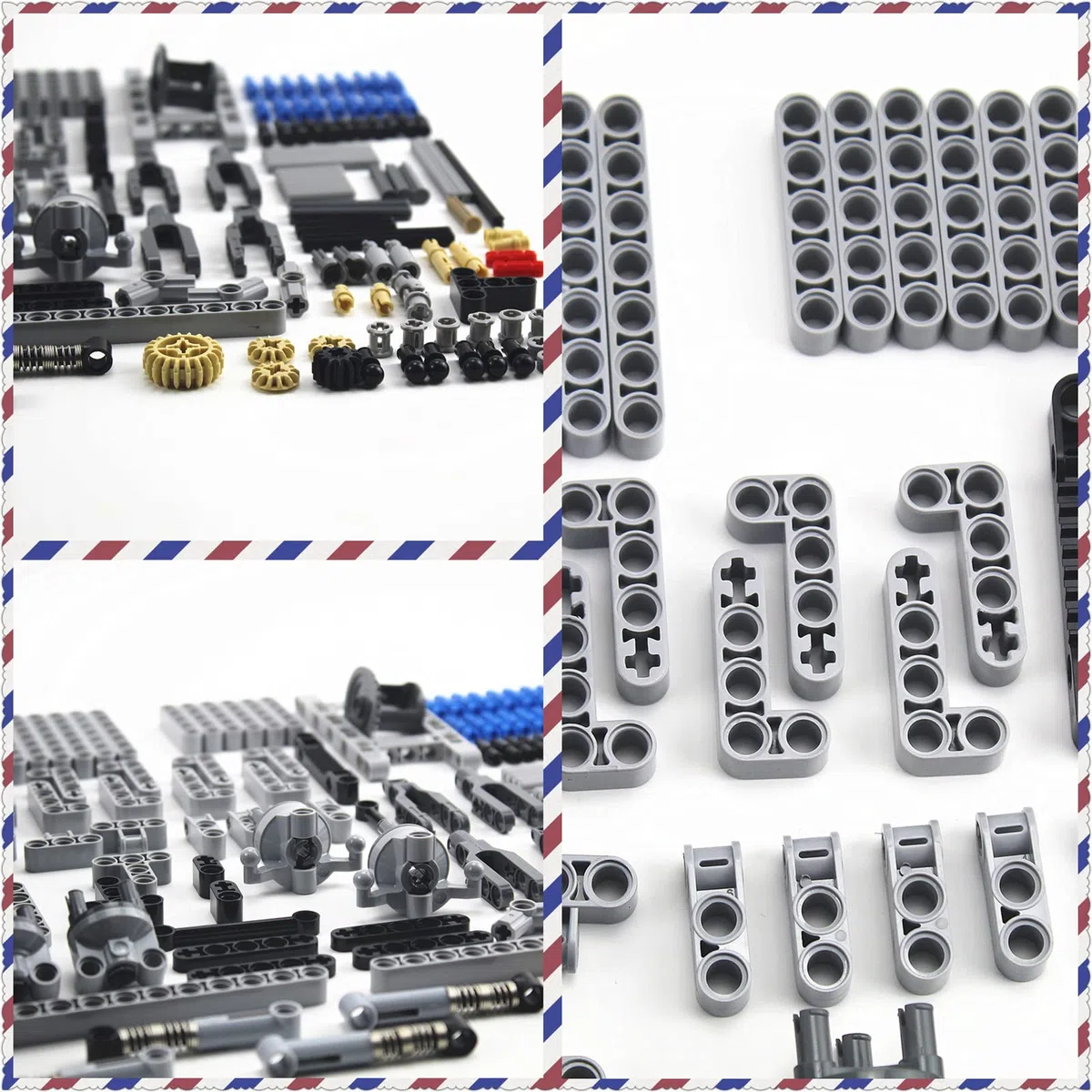 Technics Parts Système de suspension pour véhicules avec pneu 107 x 44 cm Ensemble de pièces techniques compatibles avec toutes les grandes marques, MOC Parts Jouet de construction Accessoires