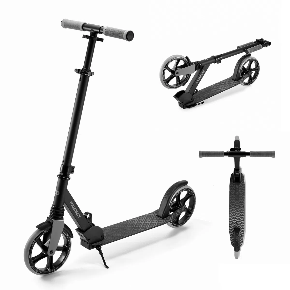 Kinderkraft Freely Trottinette pour Enfants à partir de 3 Ans, jusqu'à 100 kg, Pliage Rapide, Roues en polypropylène