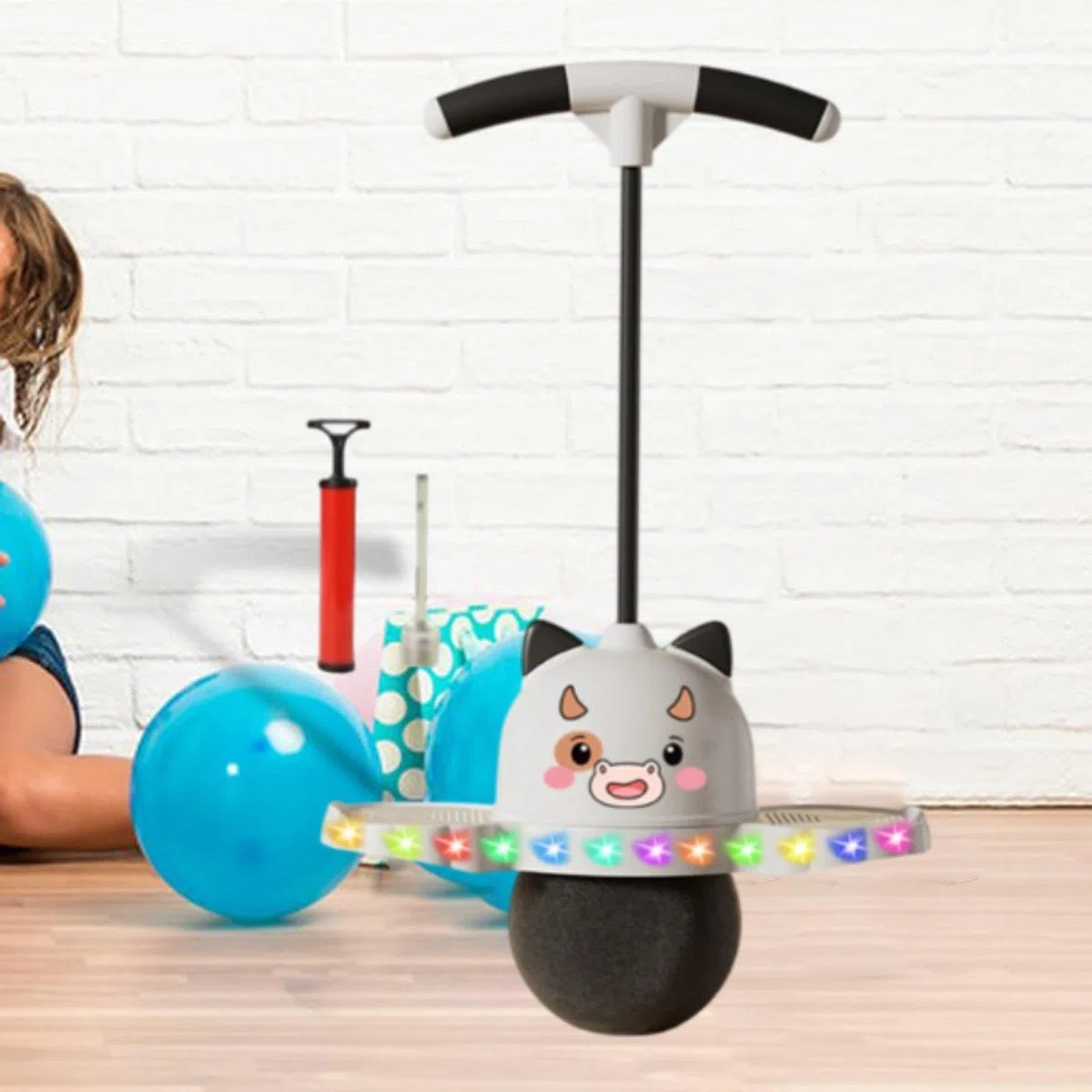 Bâton Sauteur pour Bétail avec Poignée, Idéal pour Le Saut Sauteur, Prise en Main Ferme, pour Adultes, Exercice Physique, Support pour Aire de Jeux.