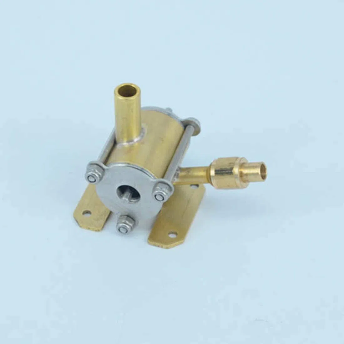 BuildCubes Modèle de Moteur à Vapeur, Mini Moteur à Vapeur en Métal Moteur à Turbine à Vapeur, Kit de Modélisation de Moteur à Turbine, Kit Moteur à Vapeur, éducatif Cadeau -RTR