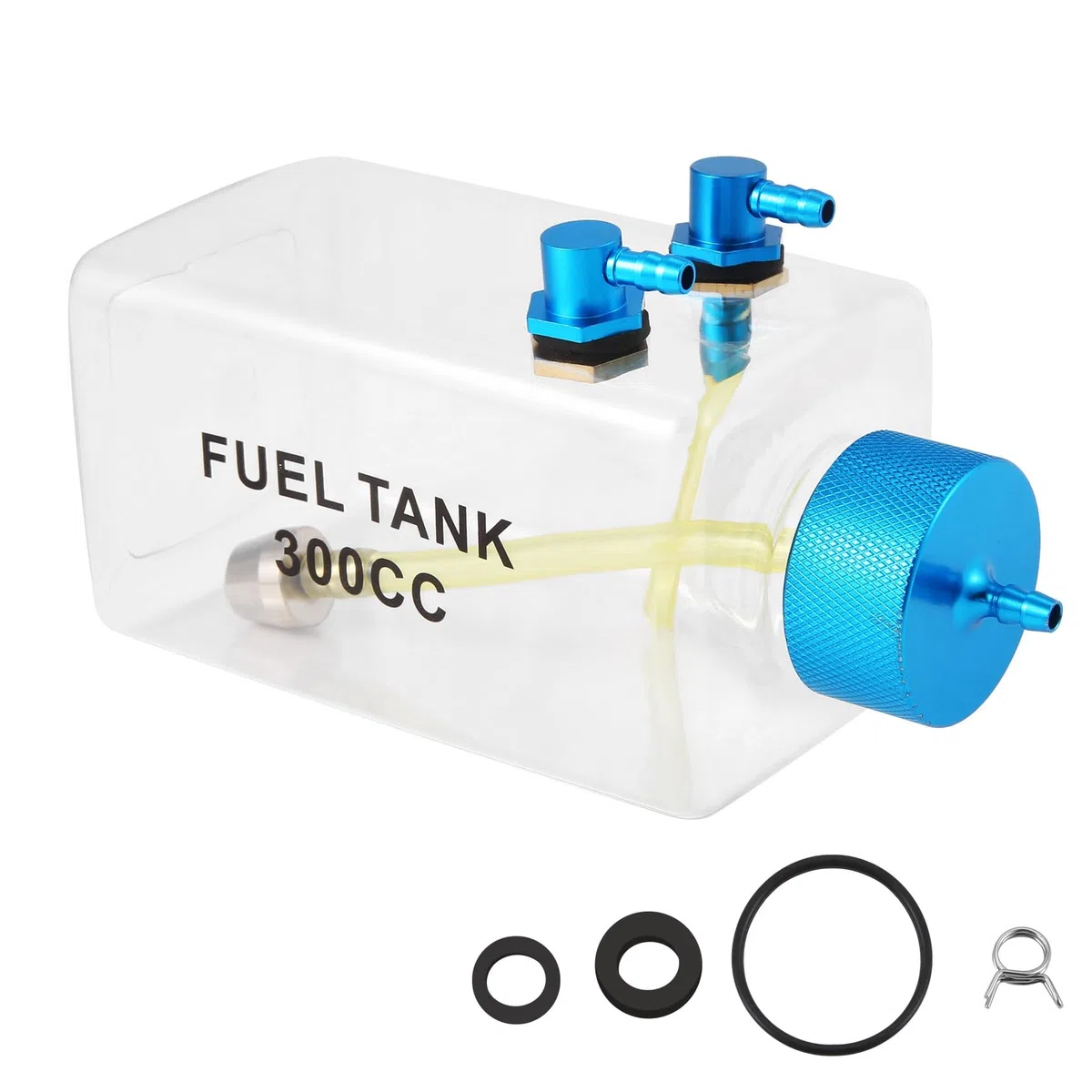 Bidon d'essence en plastique transparent 300 CC CNC pour avion RC Gas et Nitro