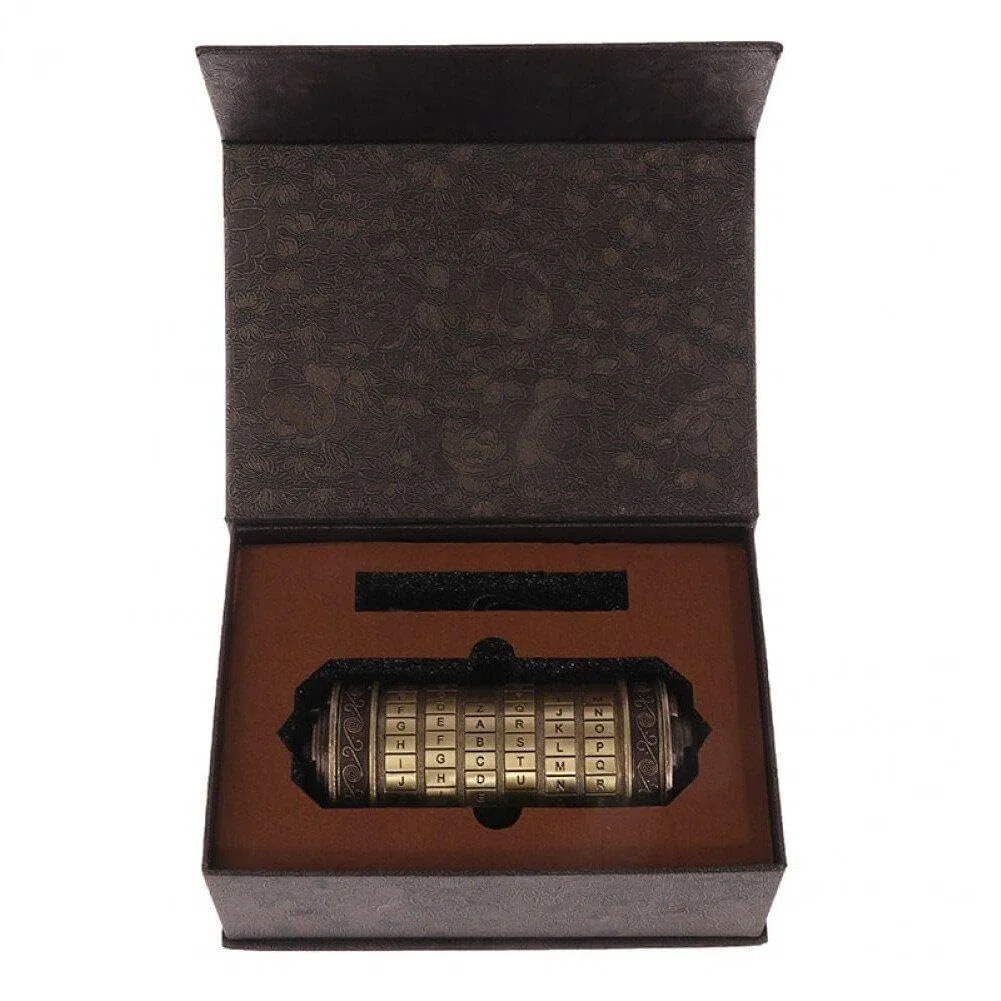 Vinci Metal Cryptex Locks Idées Cadeaux Vinci Lock pour Échapper Aux Accessoires De Chambre Cadeaux d'anniversaire Romantiques pour Elle