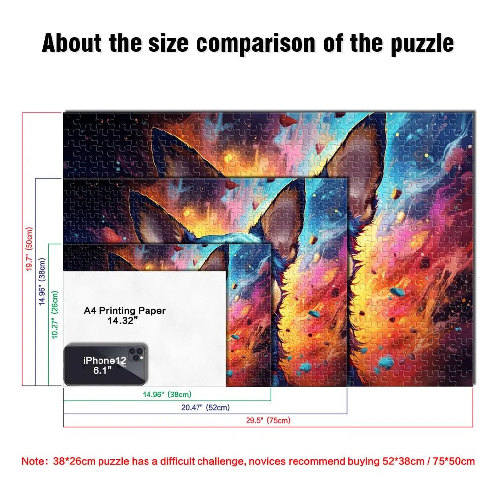 Puzzle 2000 pièces pour Adultes, Puzzle éducatif et éducatif, Chien Chihuahua étoilé, Cadeaux de Noël, 27,56 po x 39,37 po, pour Adolescents de 14 Ans et Plus