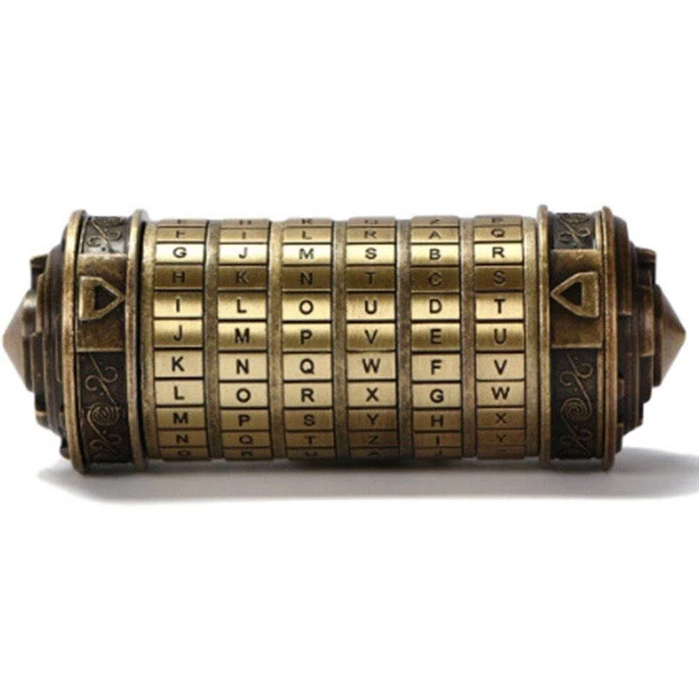 Vinci Metal Cryptex Locks Idées Cadeaux Vinci Lock pour Échapper Aux Accessoires De Chambre Cadeaux d'anniversaire Romantiques pour Elle