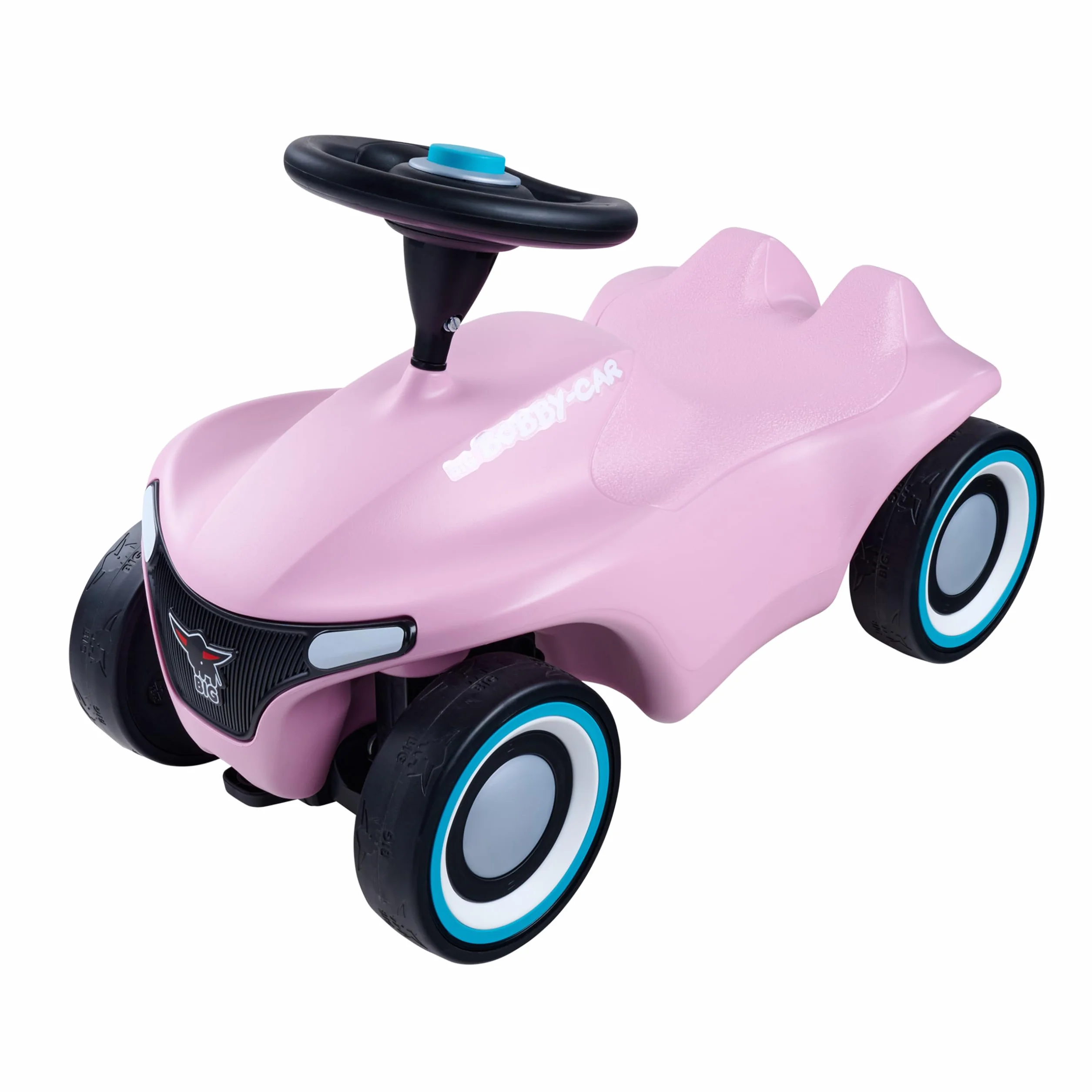 BIG-Bobby-Car Neo Zartrosa - Véhicule antidérapant pour intérieur et extérieur - Véhicule pour Enfant avec pneus Silencieux au Design Moderne - pour Enfants à partir de 1 an - Rose