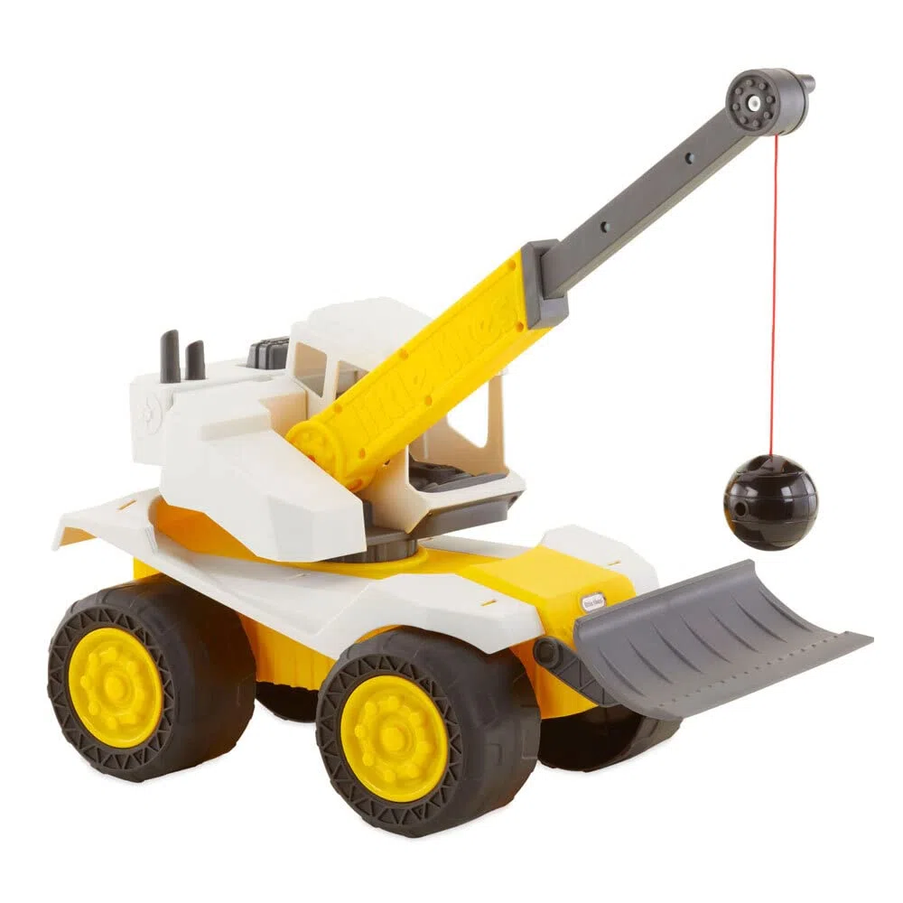 little tikes Dirt Diggers Tractopelle & Boulet de démolition – Intérieur/extérieur, Jouet de Construction – Facile à contrôler, divertissant, Encourage Les Jeux imaginatifs & Actifs – 2 Ans et +