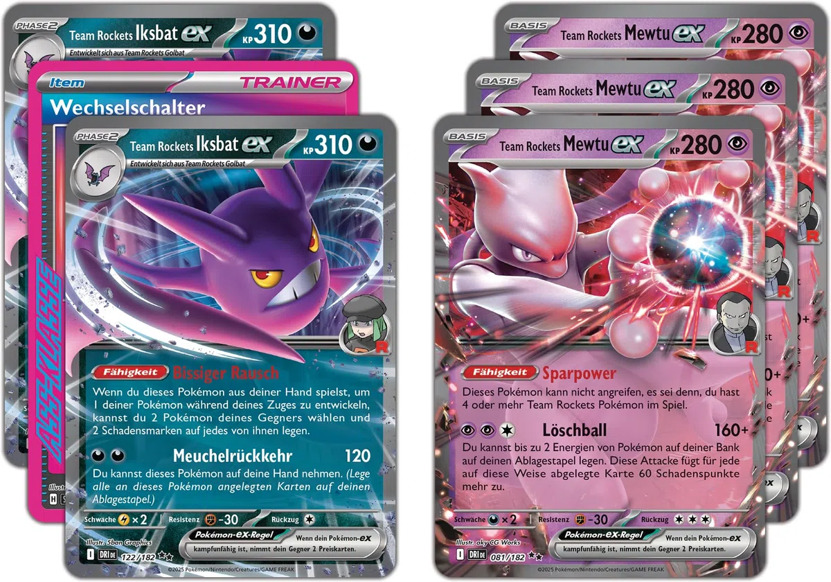 Pokémon (Jeu de Cartes à Collectionner), Deck de Combat de la Ligue PKM Rockets Mewtu