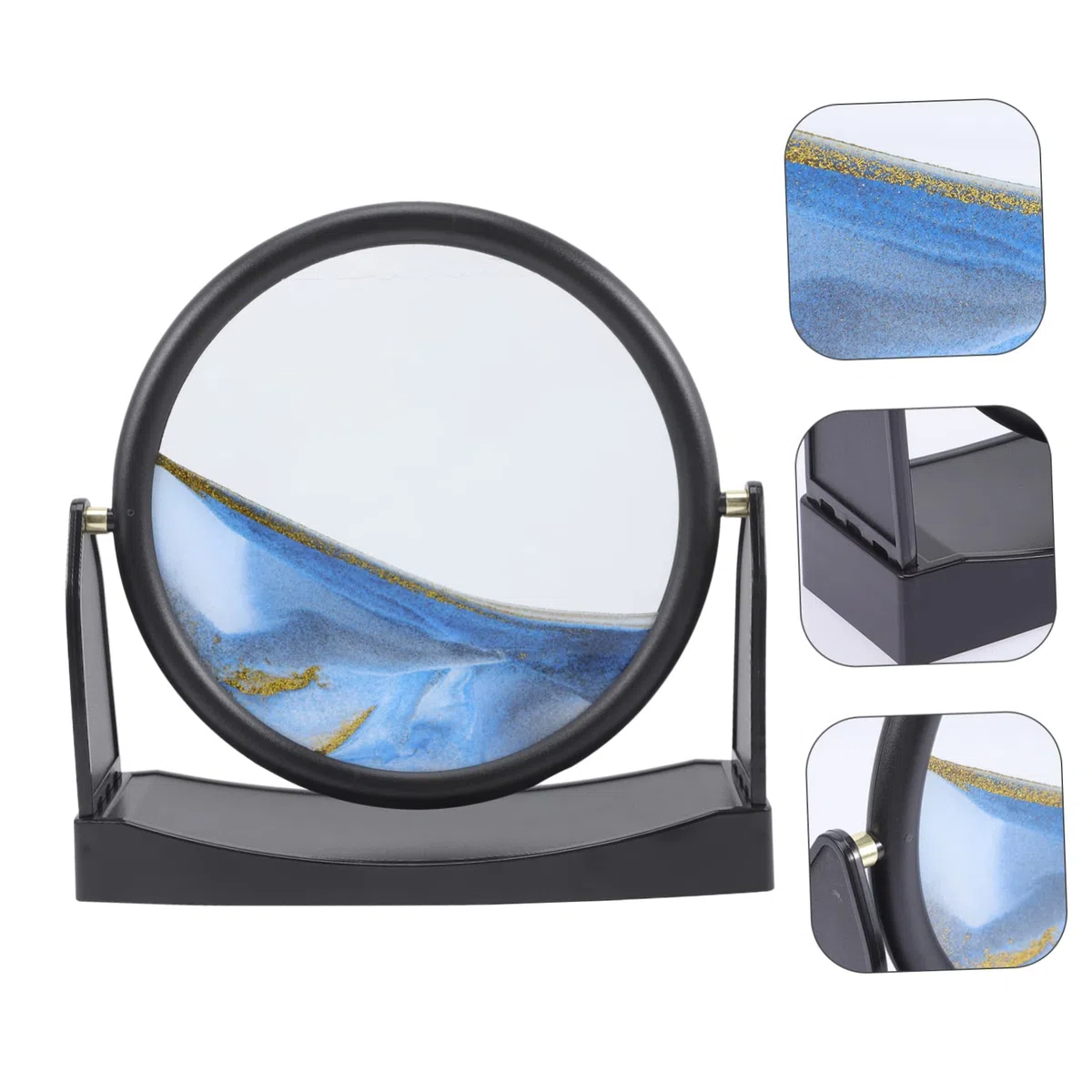 TOYANDONA Tableau Art du Sable Mouvant pour Décoration de Bureau Peinture de Sable Fluide avec Couleurs Intérieures Fraîches