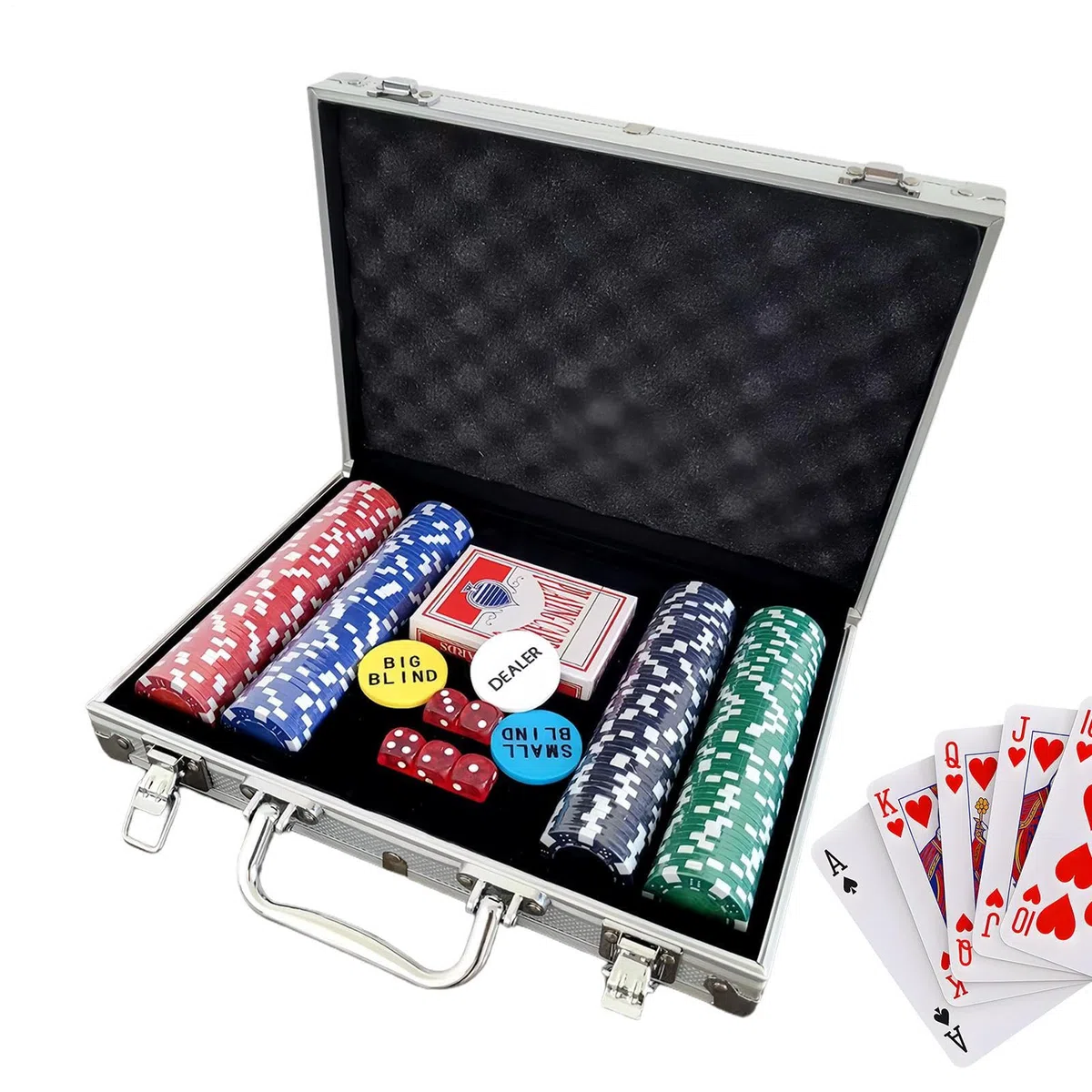 Coffret Jetons Poker Avec Mallette Sans