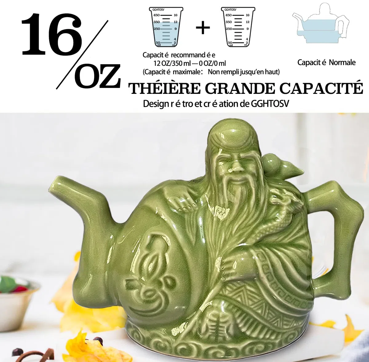 Théière Assassin Magique - Trick Avec Boîte Cadeau, Un Pot Trois Boissons, Deux Coeurs