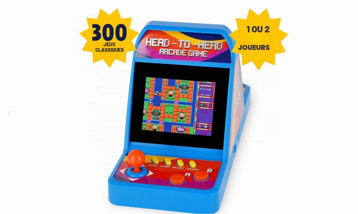 Legami - Mini Jeu vidéo, Couleur Bleue, HTH0001