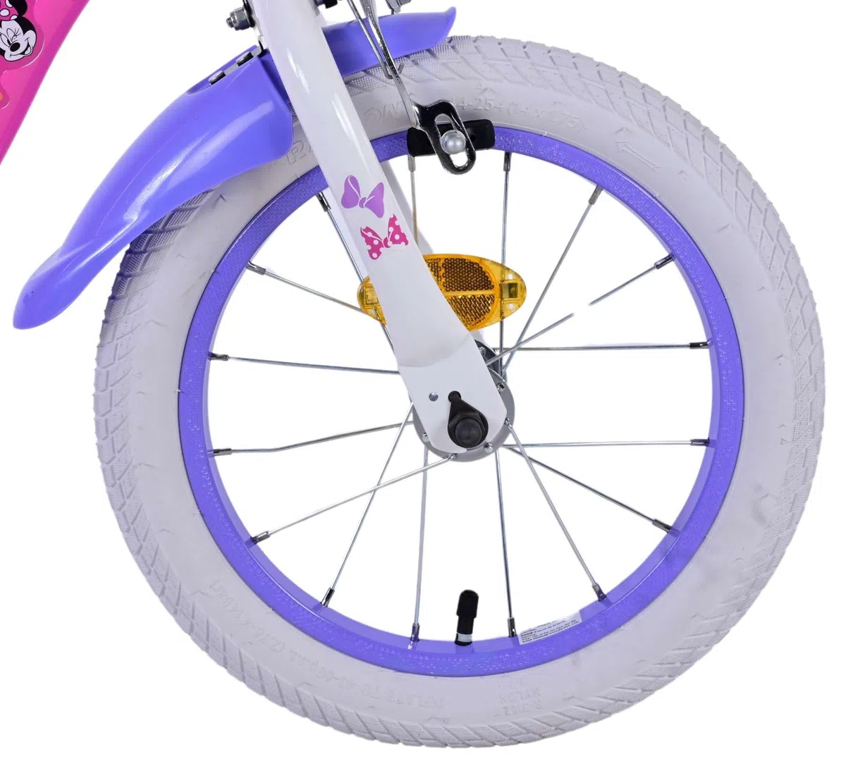 Disney Minnie Cutest Ever Vélo pour enfant 14" Rose – Sécurité et confort avec roues latérales amovibles et panier