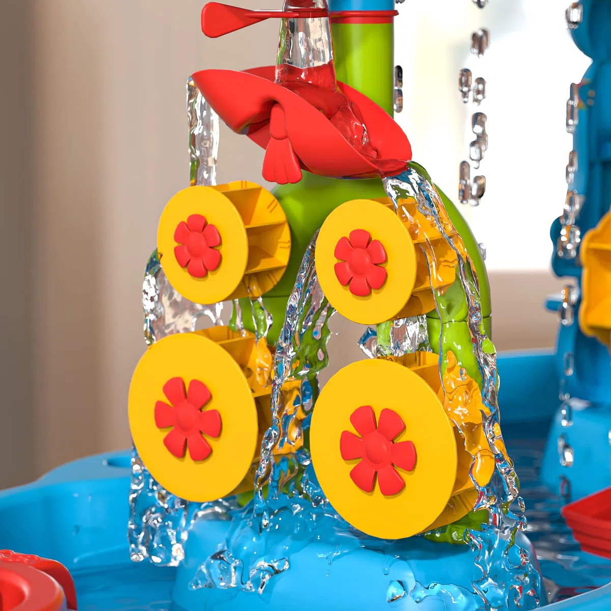 Doloowee Table à sable et à eau, table de jeu pour tout-petits avec de nombreux accessoires, jouets de jardin d'extérieur pour garçons et filles de 3, 4, 5, 6 ans