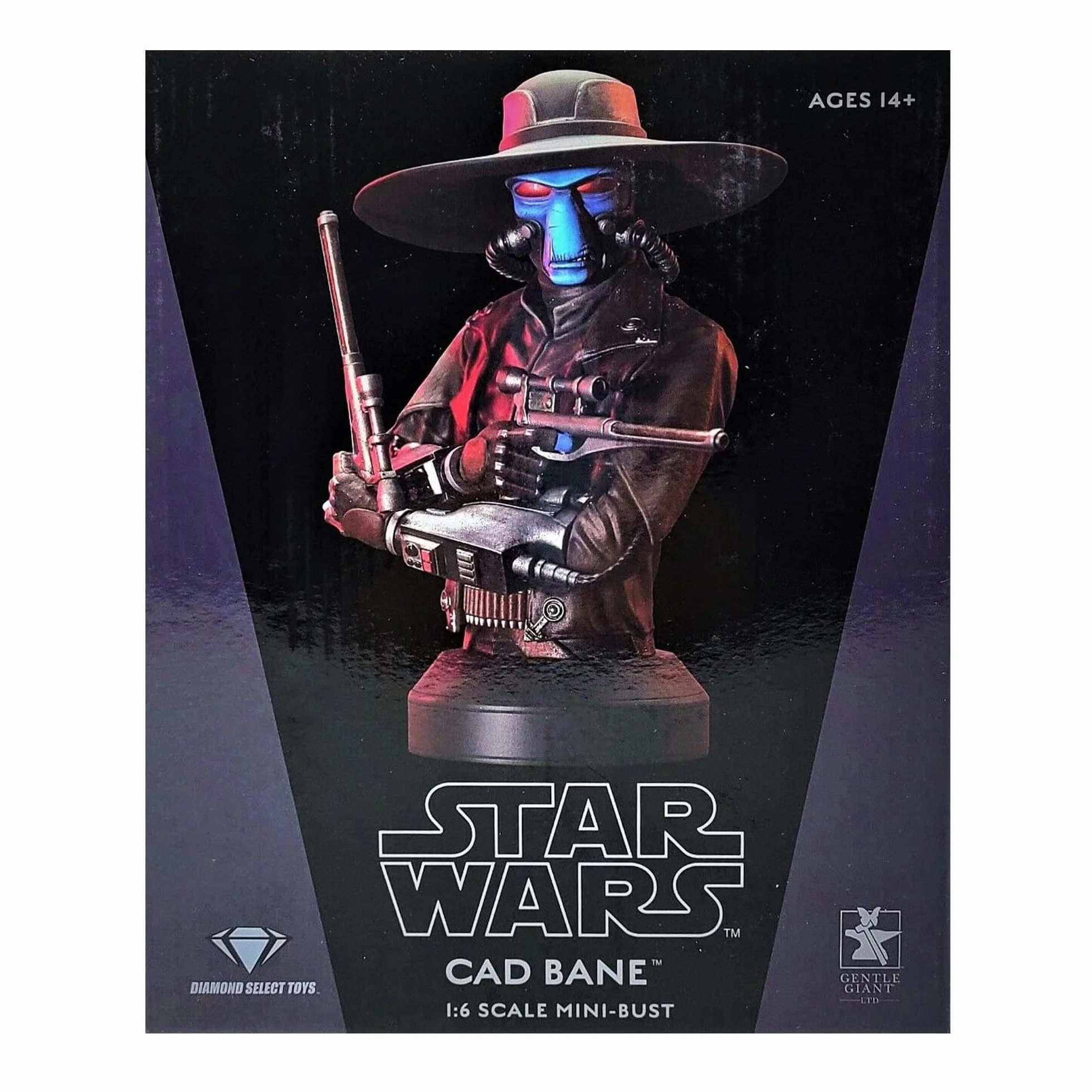 Diamond Select Star Wars Clone Wars Cad Bane 1/6 Buste échelle