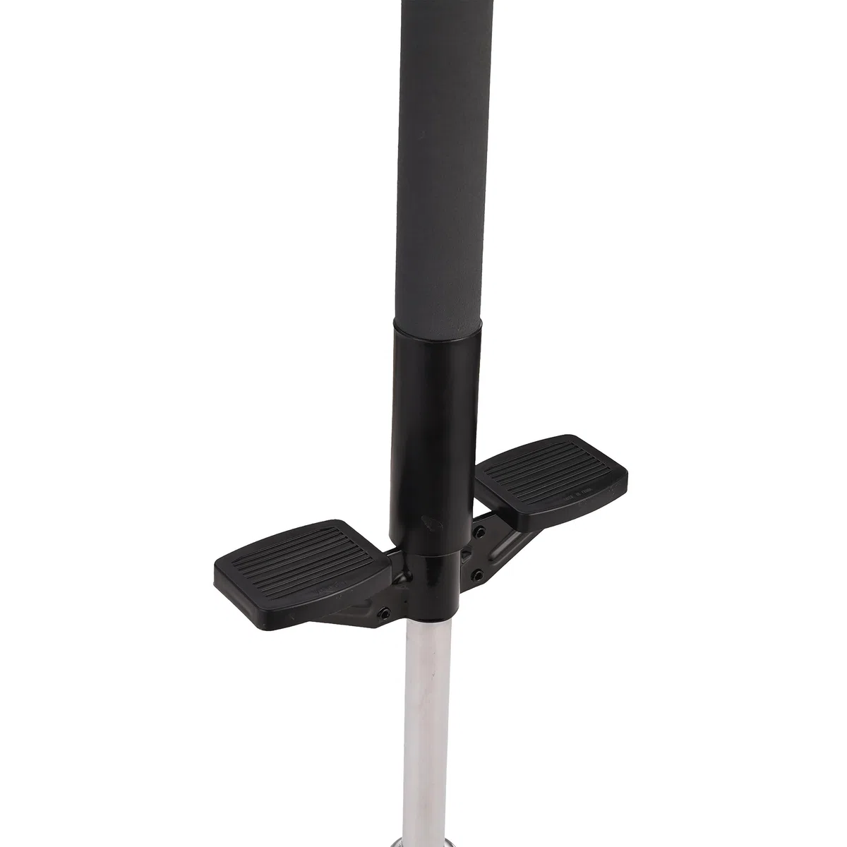 Relaxdays Pogo Stick pour Enfants, bâton Sauteur jusqu'à 35 kg, rembourré, antidérapant, INOX, Noir