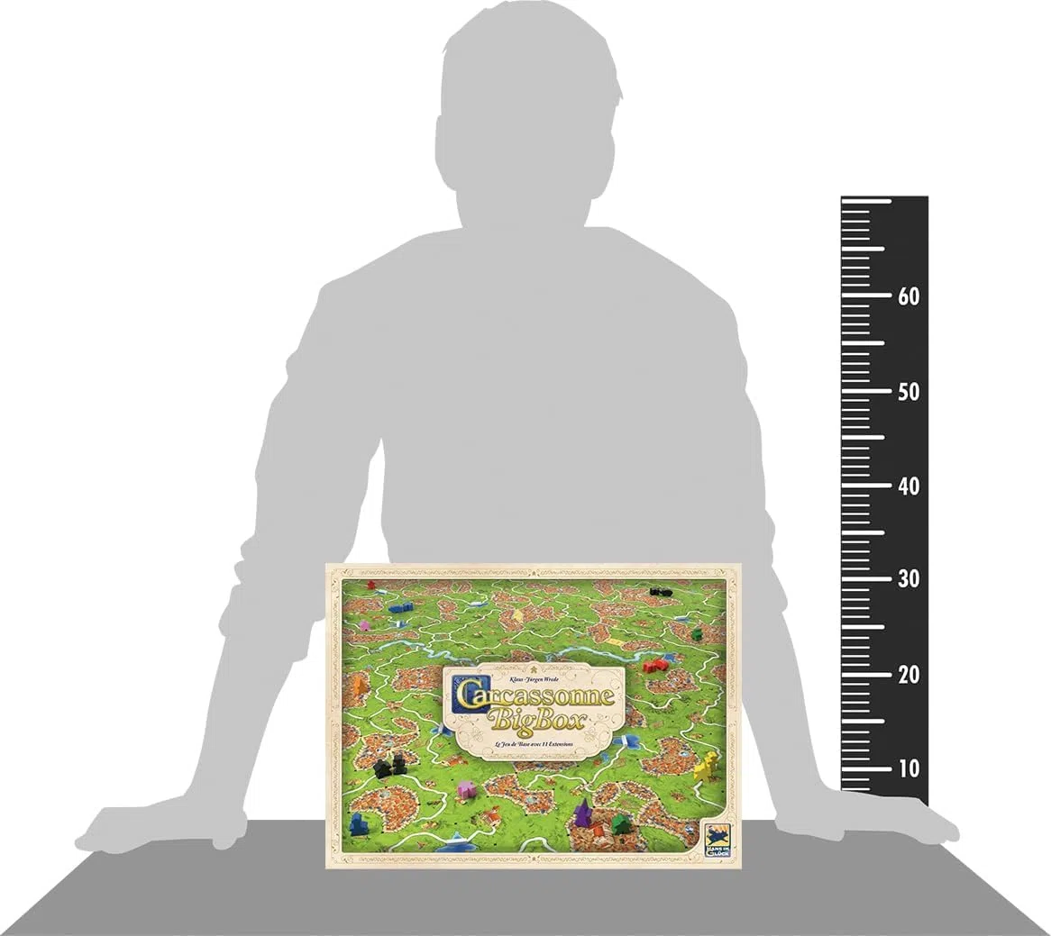 Asmodee - Big Box Carcassonne - Hans im Glück - Coffret d'initiation | 7+ ans et plus - 2 à 6 joueurs - 45 à 60 minutes de jeu - Jeu de société - Jeu de stratégie/pour la famille
